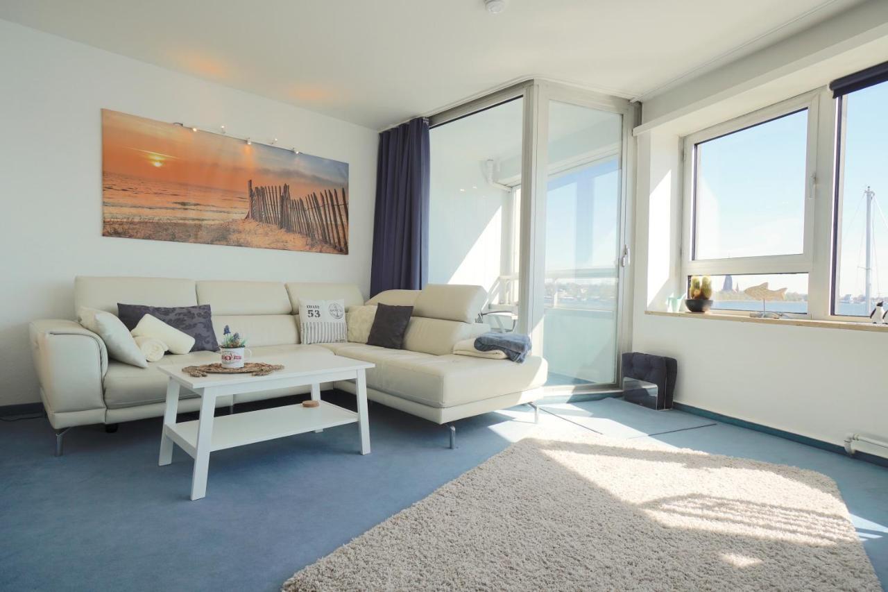 שלזוויג Ferienwohnung Schleiloge Mit Panoramablick Auf Die Schlei מראה חיצוני תמונה